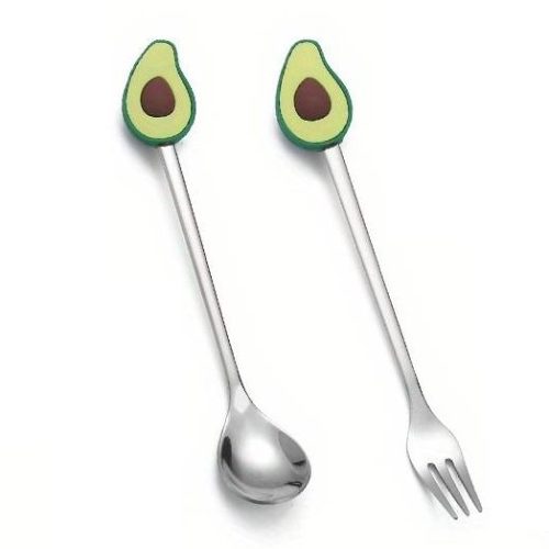 Bestekset vork lepel avocado