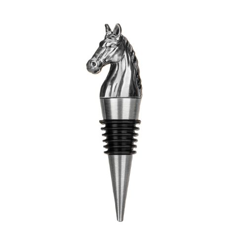 Naamloos paard zilver Paard flessenstopper - wijnkurk zilver