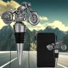 Motor flessenstopper - wijnkurk zilver