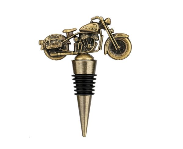 Motor flessenstopper - wijnkurk goud