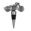 Motor flessenstopper - wijnkurk zilver