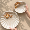 Medium bord beige koraal